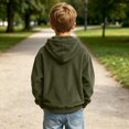 thumbnail image 5 of Edvintorg Corduroy Hoodies for Boys Quarter Zip Long Sleeve Loose Casual Hooded Sweatshirt Fall Winter Boys Clothes Size 3-14, 5 of 9