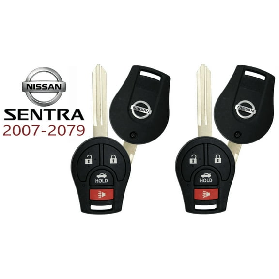 VLS Remote Head Key Compatible with Nissan Vehicles, 2 Piece
