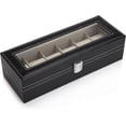 thumbnail image 4 of Caja de reloj para 6 relojes Exhibición/caja/caja de almacenamiento (negro), 4 of 5