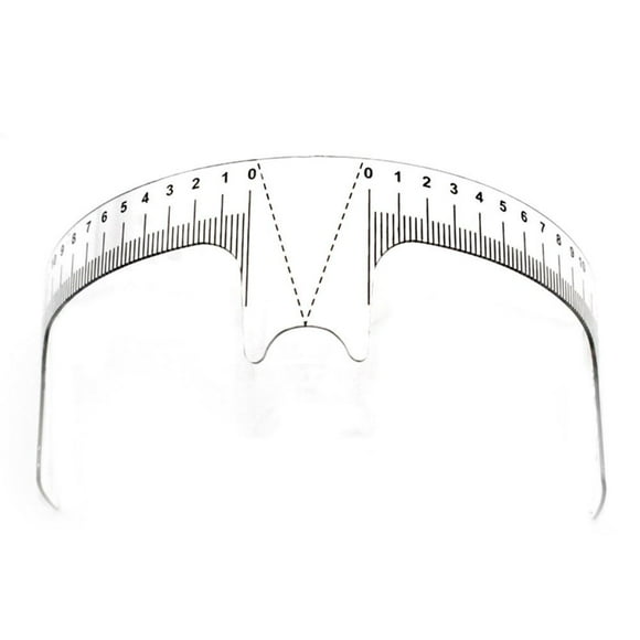 Eyebrow Ruler for Microblading Permanent Makeup Measure Head Tool Reusable (1 Ruler)