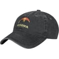 thumbnail image 1 of Unisex Cowboy Baseball Cap Sedona Arizona Sunset Adjustable Trucker Cap Baseball Cap, 1 of 9