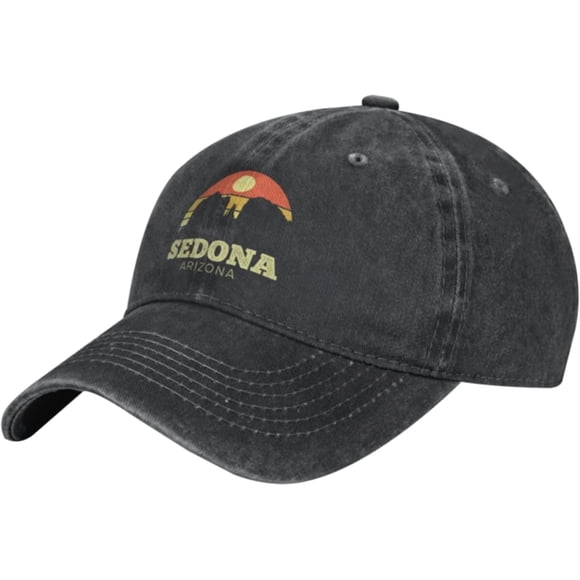 Unisex Cowboy Baseball Cap Sedona Arizona Sunset Adjustable Trucker Cap Baseball Cap