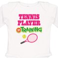 thumbnail image 4 of Inktastic Future Tennis Player in Training Girls Long Sleeve Baby Bodysuit, 4 of 5