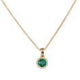 thumbnail image 3 of Collar para Mujer LuckyLy, Dije con Zirconia Cúbica, Modelo Judy esmeralda UNITALLA, 3 of 6