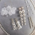 thumbnail image 7 of 9 Pairs Long Tassel Dangle Earrings for Women, Sparkling CZ Threader Drop Earrings Set for Wedding Bridal, 7 of 7