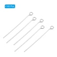 thumbnail image 3 of 100Pcs Eye Pins Jewelry Findings 22 Gauge 70mm Iron Eye Pins for Jewelry Making 22 Gauge Silver 3.2mm, 3 of 5