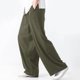 thumbnail image 1 of Pantalones largos para hombre, lisos, informales, con múltiples bolsillos y botones, para exteriores, rectos, para fitness, cargo, poliéster, 1 of 5
