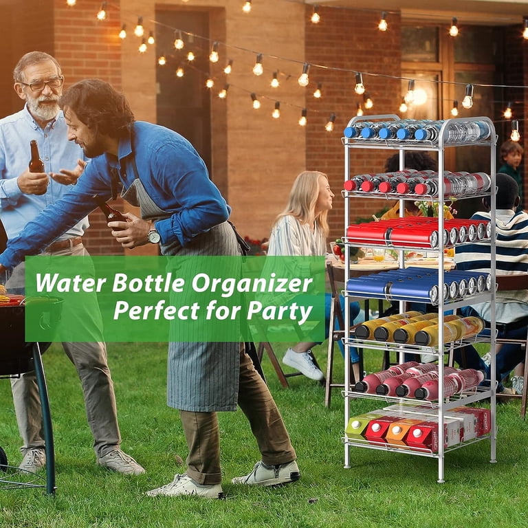 Bottle Holder Vrisa 7-Tier Metal Water Bottle Organizer Rack ...