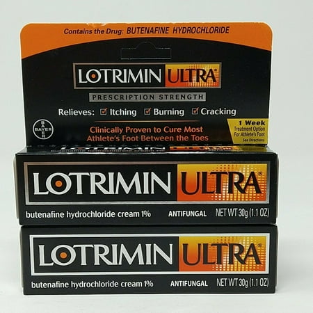 2 Pack Lotrimin Ultra Prescription Strength Antifungal Cream (30g/1.1oz) #8239