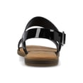 thumbnail image 4 of Journee Womens Lavine Multi Strap Flat Sandals, 4 of 10