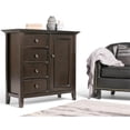 thumbnail image 2 of Simpli Home Amherst Solid Wood Medium Storage Cabinet in Hickory Brown, 2 of 5