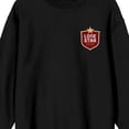 thumbnail image 2 of Lone Star Chest Logo Art Adult Black Crew Neck Sweatshirt-XXL, 2 of 3