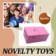 thumbnail image 5 of Ounissouiy Caja inútil de madera, regalo divertido y relajante para aliviar el estrés, caja inútil electrónica de madera Juguetes novedosos y de broma Rosa, 5 of 6