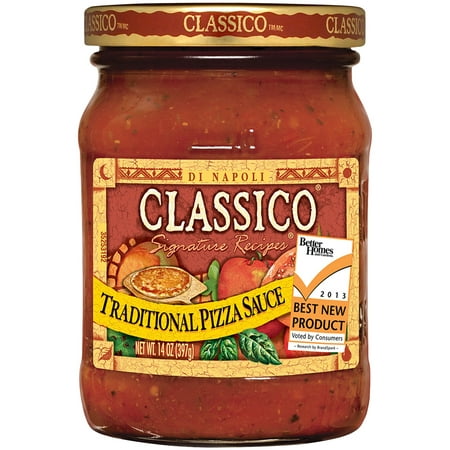 (3 Pack) Classico Traditional Pizza Sauce, 14 oz (The Best Homemade Pizza Sauce)
