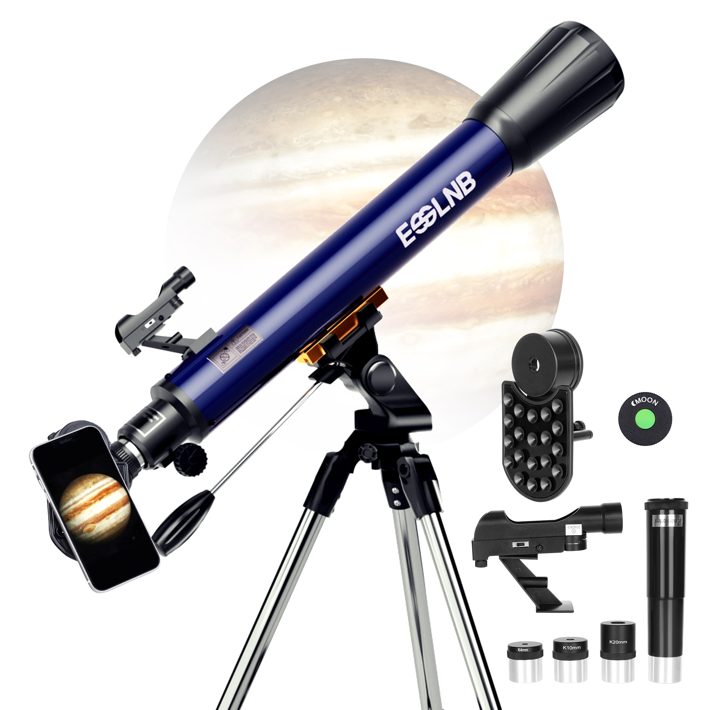 Telescope Star Finder with Tripod F36050 HD Zoom Monocular Space Astronomical Spotting Scope for Kids and Beginner 
