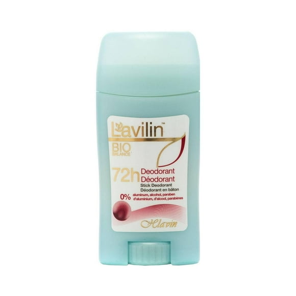 Lavilin Desodorante en barra hipoalergénico sin aluminio para mujer - Hasta 72 horas de protección - Fórmula natural patentada - 60 ml