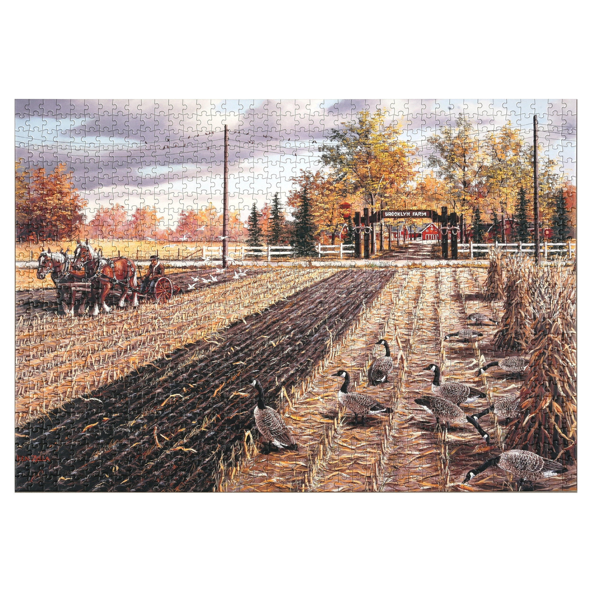 Rivers Edge Products 1000 Piece Puzzle, Jigsaw Puzzle in Tin for