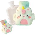thumbnail image 1 of Plush Hot Water Bottle,Light Blue Unicorn 500ml Cartoon Fluffy Hot Water Bottle, Hot Water Bottle with Cover, Hot Water Bottle ,Mini Hot Water Bottle,, 1 of 5