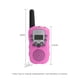 thumbnail image 2 of Walkie Talkie portátil de mano para niños, radios de 2 vías, 3 km de largo alcance, educativo, inter Meterk  Rosa, 2 of 7