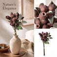 thumbnail image 4 of Brown Eucalyptus Seed Pods with Stems for Vase, Artificial Dried Branch Decor for Living Room Coffee Table Mantle, Farmhouse Centerpiece Decor Set, 3 Piece, 4 of 4