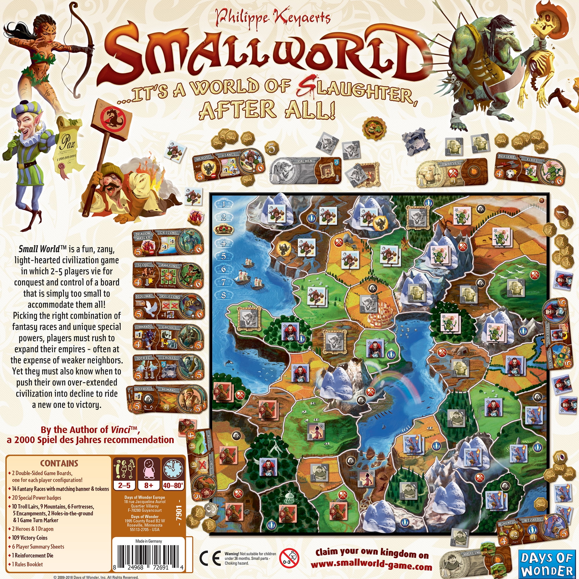 Small World: Tales and Legends, Board Game