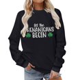 thumbnail image 5 of Guluxicc Women's Sweatshirts Casual Long Sleeve Graphic Printed Shirts St. Patrick's Day Pullover Tops, M, 5 of 6