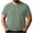 Green, variant on CIAKGIAF Plus Size T Shirts for Men V Neck Solid Color, Breathable Casual Athletic Short Sleeved T Shirts