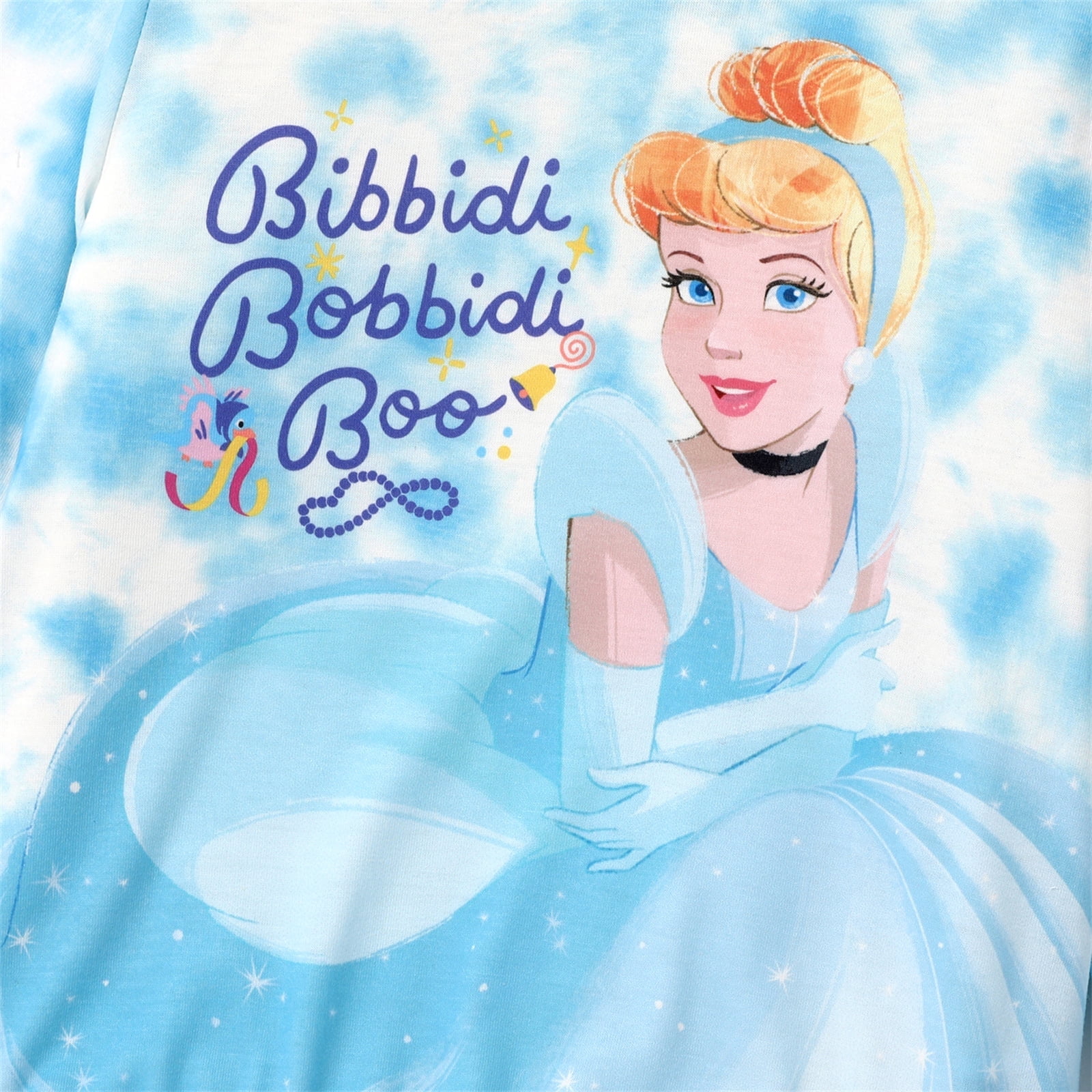 Disney Princess Cinderella Girls Hoodie Graphic Sweatshirts and Joggers 2 Pcs Outfit Sets Sizes 3-10