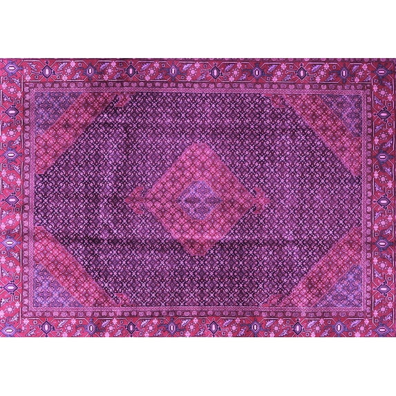 Ahgly Company Indoor Rectangle Persian Purple Traditional Area Rugs, 2' x 5'