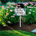 thumbnail image 5 of Eveokoki No Mow May Save The Bees Sign with Metal Stake 8 x 12 Inches No Mow May Yard Sign No Mow Signs Aluminum ​Garden Signs Outdoor for Lawn Yard Garden Decor, Easy to Install, 5 of 5