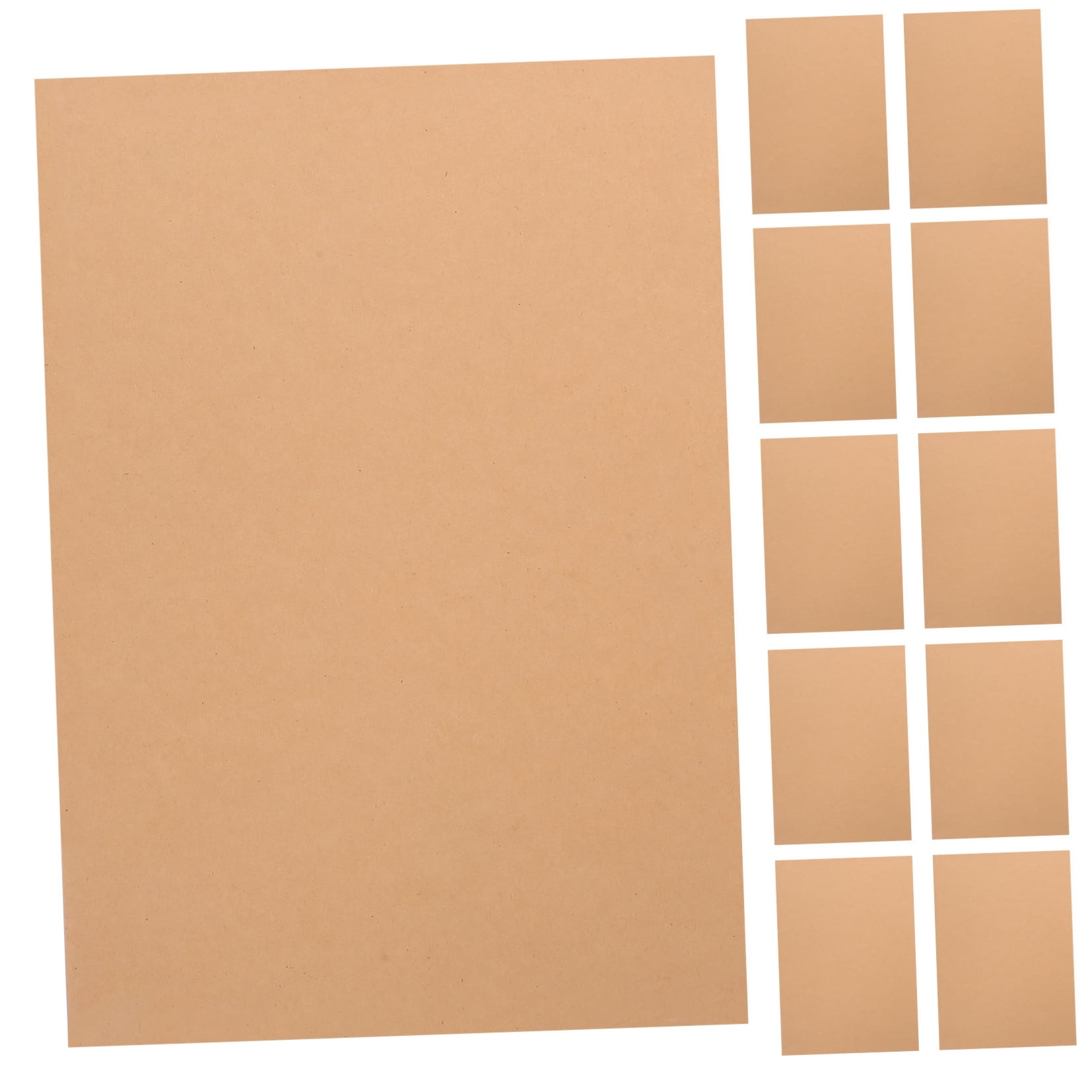 100 Sheets Plain Cards and Envelopes Kraft Paper Binder Color Removable Decoration Handmade