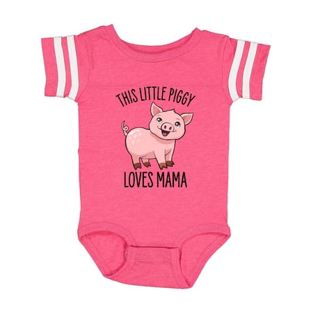 

Inktastic This Little Piggy Loves Mama- cute Gift Baby Boy or Baby Girl Bodysuit
