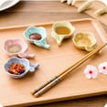thumbnail image 5 of Soportes para palillos de cerámica de flor de ciruelo de colores, soportes para palillos, plato de sushi, bandeja para salsa de refrigerios, soporte para palillos para el hogar, plato de salsa de, 5 of 5