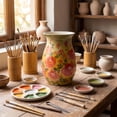 thumbnail image 6 of EFISPSS 8 Inch Blue and White Plumeria Ceramic Vase, Traditional Jingdezhen Hand Painted Flower Vase for Home Decor, 6 of 6