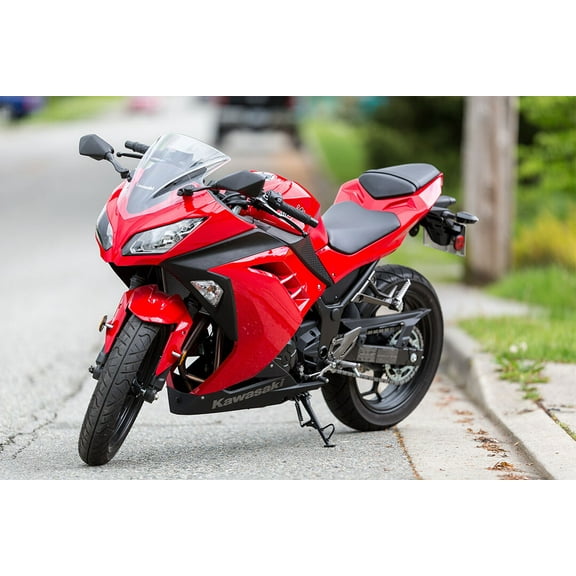 Kawasaki Luxury Bike Design Motorcycle Wall Art Home Decor - 12x18 Inch Laminated Poster - Stunning Detail and Bold Colors