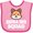 Pink and Red, variant on Dog Shiba Inu Squad Boys or Girls Baby Bib