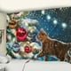 thumbnail image 3 of Tapiz colgante de pared de Arte de Navidad personalizable, árbol de Navidad y gato, Animal de Navidad, fiesta de año nuevo, manta de Yoga de alce, 3 of 4