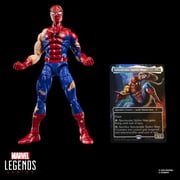 Marvel Legends Series Magic: The Gathering Battle-Damaged Spider-Man, 6 Action Figure Plus Exclusive Foil Trading Card