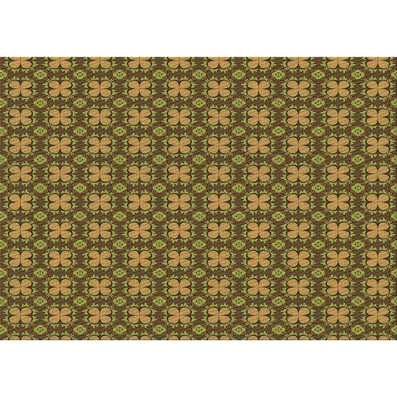 Ahgly Company Indoor Rectangle Patterned Cookie Brown Area Rugs, 5' x 8'