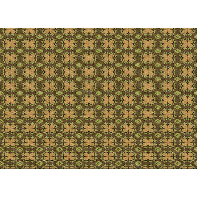Ahgly Company Tapis d'Intérieur Lavables en Machine, Rectangle, Zone Marron Transitionnel, 2' x 4'