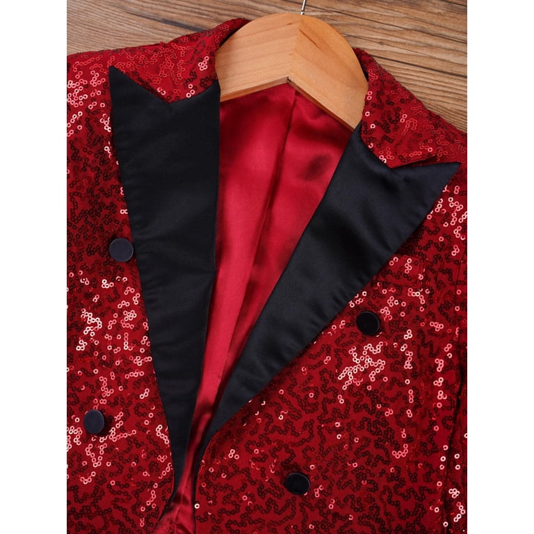 can i wear a burgundy dress to a wedding Burgundy Sequins Blazer Dress  ICONIC7