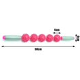 thumbnail image 2 of Yoga Sti Muscle Roller Massage Relax Yoga Fascia Sti With 5 Spiky Balls For Sport Fitness, 2 of 4