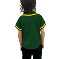 thumbnail image 3 of Lappel Kids Baseball Button Down Jersey League Sports Team Uniforms Size 12 Month to 10 Years Short Sleeve Athletic Sports Tee Shirts Made in USA, 3 of 4