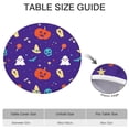 thumbnail image 6 of Halloween Elastic Fitted Table Cover for Round Table 52 Inch - Pumpkin Themed Washable Fabric Kitchen Dining Decor, 6 of 6