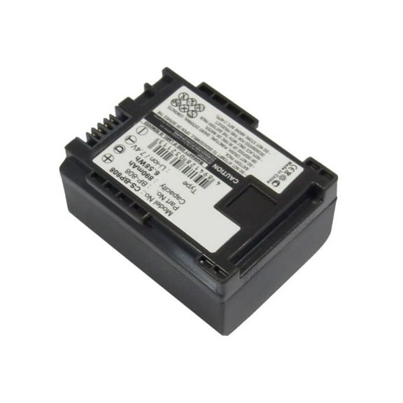 Replacement Battery for Canon FS10,FS100,FS11,FS40,FS400,VIXIA HF G10,VIXIA HF G20,VIXIA HF G30,VIXIA HF M30,VIXIA HF M300,VIXIA HF M301,2740B002,BP-808,7.4V/890mAh