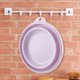thumbnail image 2 of Lavabo portátil de plástico para el hogar, lavabo plegable, lavabo para el hogar (morado), 2 of 8