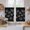 Black and White, variant on Black Dandelion Tier Curtains 54 Inch Length, Country Modern Minimalist Flower Cafe Short Curtains for Bathroom Over Sink, Small Kitchen Curtain Light Filtering Tiered Drapes 2 Panels 27.5"Wx54"L
