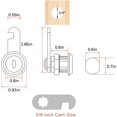 thumbnail image 3 of GHSDFBB 5 Pack 5/8" Inch Zinc Alloy Premium Cabinet Cam Locks, Alike Keyed Cam Lock Set, Secure Files Drawers Mailbox RV Camper Door Tool Box, 3 of 6