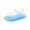 Blue, variant on Girls Light Up Crystal Jelly Sandals Closed Toe Glowing Slippers with Non-Slip Sole for Summer Beach Party, Size 24-34