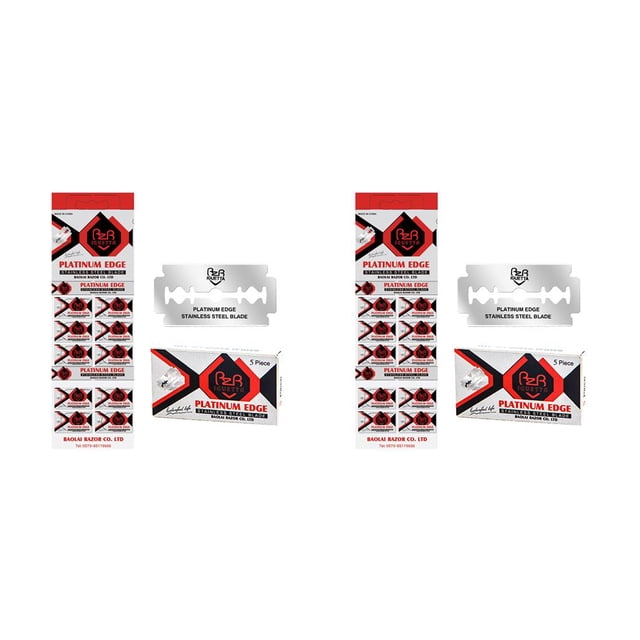 Cuchillas de afeitar para hombres Minnieouse acero inoxidable hoja afilada